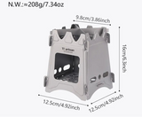 Tiartisan Titanium Outdoor Foldable Wood Stove Hiking Picnic Ultralight Portable Fire Burner Stove Multi-purpose Camping gear Beargoods