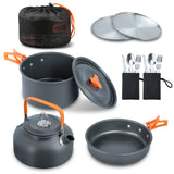 16pcs Camping Pot pan Set