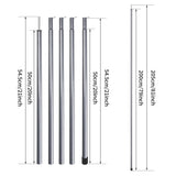 2m Telescopic Tent Poles Set of 2 Lightweight Adjustable Trekking Camping Collapsible Poles for Walking Canopy Hiking Beargoods