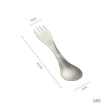 Ultralight Titanium Spork 2-in-1 Spoon & Fork Camping Picnic Travel Tableware Portable Survival Tool for Hiking Backpacking EDC Beargoods