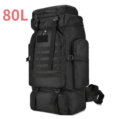 80L/100L  Mountaineering Bag Climb Bag Tactical Backpacks Large Backpack Outdoors Hiking Camping Travel Bags Beargoods