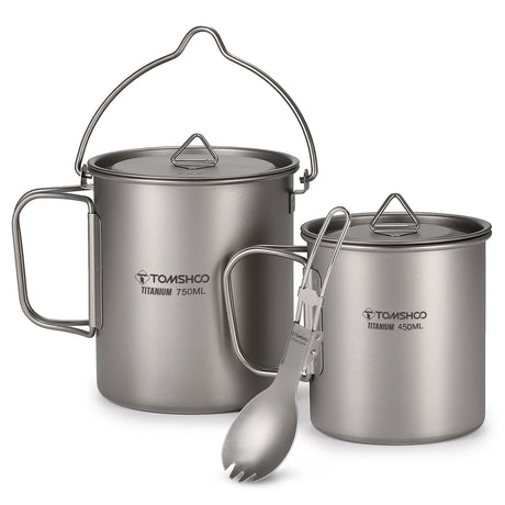 Titanium Cookware Set Ultralight