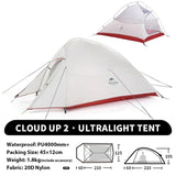 Naturehike Cloud Up 1 2 3 Person Camping Tent Ultralight Waterproof Trekking Tents Hiking Backpacking Shelter Tent Travel Tent Beargoods
