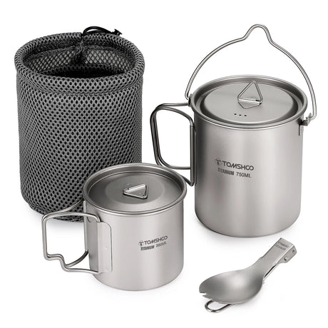 Titanium Cookware Set Ultralight