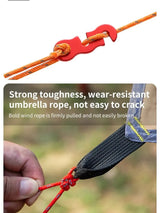 4Pcs Outdoor Guy Lines Tent Cords Reflective Camping Rope with Aluminum Guylines Adjuster Tensioner Pouch for Tent Tarp Canopy Beargoods