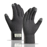 Thermal Winter Gloves For Men Thickened Warm Fleece Lined Anti-Slip Touch Screen Thermal Windproof Cycling Gloves Beargoods