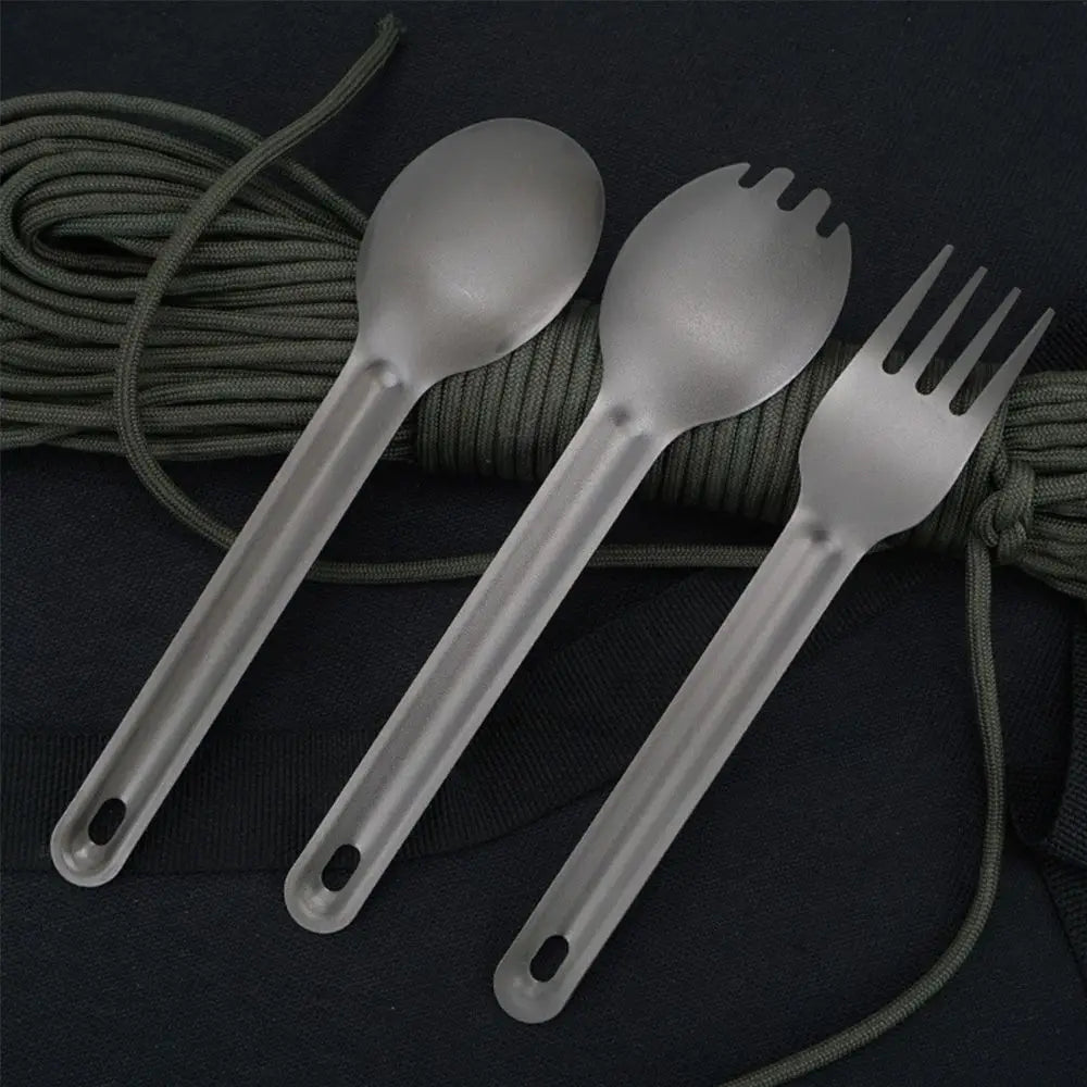 Titanium Outdoor Camping Ultralight Cookware Cutlery