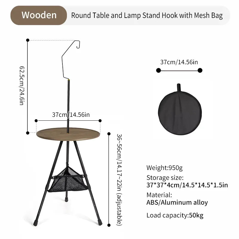 Round Table with Light Stand Ultralight