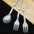 Pure Titanium Cutlery Spoon Fork Folding Outdoor Camping Home Portable Picnic Equipment Backpacking Travel Hiking Tableware Beargoods