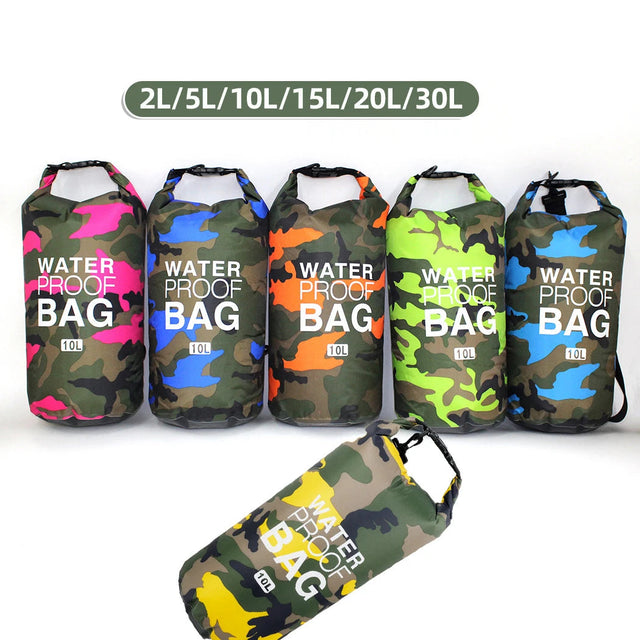 Dry Bag Waterproof for Women Men,2/5/10/15/20/30L Outdoor Sports Bag for Swimming Boating Kayaking Rafting River Trekking Beargoods