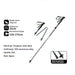 5-Section Carbon Fibre/Aluminium Alloy Folding Stick Beargoods