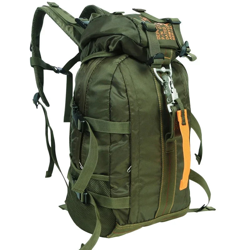 Nylon Waterproof Backpack Climbing Travel Bags Lightweight Hiking Backpacks Outdoor Sport School Bag for Men Women Black Beargoods