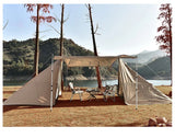 WESTTUNE 2PCS Camping Canopy Pole Aluminum Alloy Telescopic Tent Support Foldable Beach Shelter Awning Pole for Outdoor Beargoods