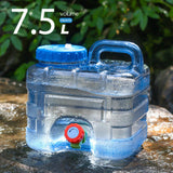 7.5/10/15L Drinking Water Container with Spigot Leakproof Camping Water Tank Large Capacity Water Storage Carrier for Hiking Car Beargoods