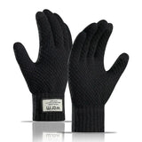 Thermal Winter Gloves For Men Thickened Warm Fleece Lined Anti-Slip Touch Screen Thermal Windproof Cycling Gloves Beargoods