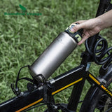 Boundless Voyage Titanium Water Bottle 0.95L Wide Mouth & Leakproof Flask Single Layer Canteen for Backpacking Travel Camp 3018D Beargoods