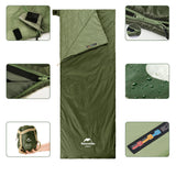 Naturehike LW180 Sleeping Bag Ultralight Cotton Spring Summer Lazy Bag Outdoor Hiking Camping Sleeping Bag Beargoods