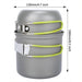 Ultralight Camping Pots Cookware Set Portable Outdoor Cooking  Tableware for Hiking Trekking Picnic Fishing Mountaineering Beargoods