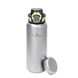 Boundless Voyage Titanium Water Bottle 0.95L Wide Mouth & Leakproof Flask Single Layer Canteen for Backpacking Travel Camp 3018D Beargoods