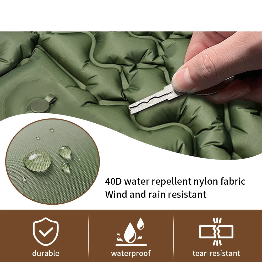 Naturehike Inflatable Mattress Built in Pump Camping Mattress Ultralight Outdoor Sleeping Pad Folding Hiking Sleeping Air Mats Beargoods