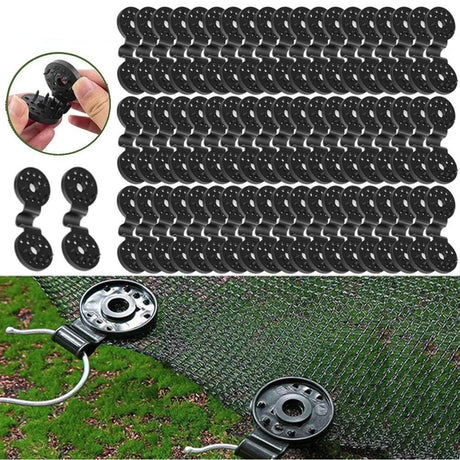 10/20/50100pcs Awning Plastic Clips Outdoor Shade Cloth Net Clip Camping Garden Tool Buildings Fence Net Fix Clamp Awning Hook Beargoods