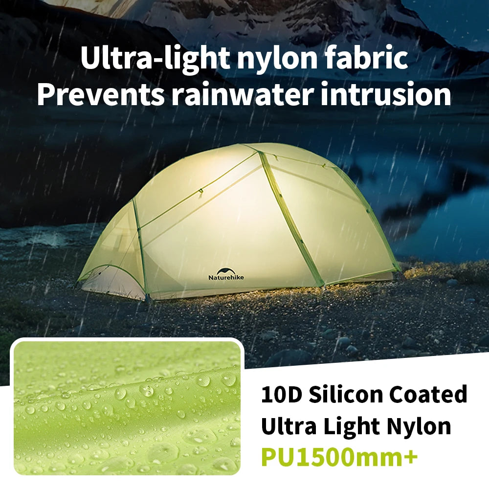 Naturehike Star River EXT Hiking Tent 2 People Ultralight Waterproof Tents Outdoor Camping Portable Lightweight Sun Shelter Beargoods