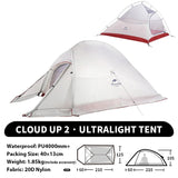 Naturehike Cloud Up 1 2 3 Person Camping Tent Ultralight Waterproof Trekking Tents Hiking Backpacking Shelter Tent Travel Tent Beargoods
