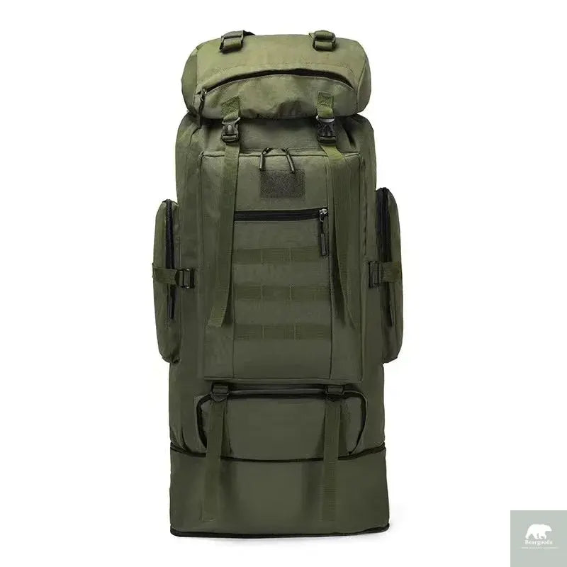 80L/100L  Mountaineering Bag Climb Bag Tactical Backpacks Large Backpack Outdoors Hiking Camping Travel Bags Beargoods