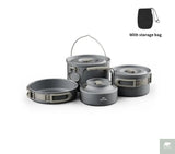 Camping Cookware Kit Frying Pan Portable Kettle Foldable Beargoods