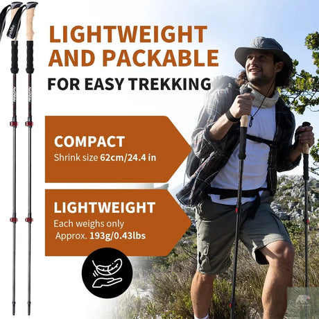 Ultralight Carbon Fibre Pole Pair Beargoods