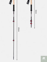Naturehike Trekking Poles 2pcs Carbon Fiber Collapsible Telescopic Sticks Lightweight Walking Hiking Stick Climbing Stick Beargoods