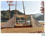 WESTTUNE 2PCS Camping Canopy Pole Aluminum Alloy Telescopic Tent Support Foldable Beach Shelter Awning Pole for Outdoor Beargoods