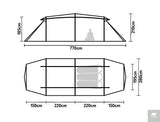 Naturehike Aries Tunnel Tent Camping Outdoor Travel 4 Season Extended Loop Tent For 4-6 Person Geodesic Double Layer Large Tent Beargoods