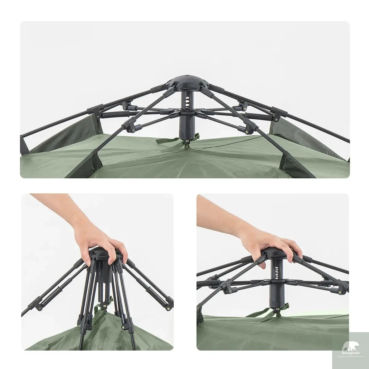 Naturehike One-touch Tent 3-4 Person Travel Family Sun Shelter Portable Automatic Fishing Tent Outdoor Picnic Camping Tent Beargoods