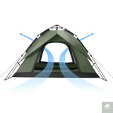 Naturehike One-touch Tent 3-4 Person Travel Family Sun Shelter Portable Automatic Fishing Tent Outdoor Picnic Camping Tent Beargoods