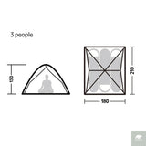 Naturehike One-touch Tent 3-4 Person Travel Family Sun Shelter Portable Automatic Fishing Tent Outdoor Picnic Camping Tent Beargoods