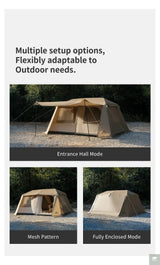 Naturehike 2026 Village 13 Lite Camping Tent 3 4 Person Automatic Tent Outdoor Park Family One Touch Tent Glamping Cabin Tents Beargoods