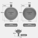 150ml/180ml Titanium Flask with Funnel Camping Hiking Backpacking Travel Picnic Beargoods
