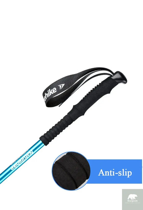 Naturehike Hiking Poles Three Sections Of Aluminum Pole For Mountaineering Hiking Skiing Travel Poles Climbing Trekking Pole Beargoods