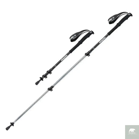 Naturehike Hiking Poles Three Sections Of Aluminum Pole For Mountaineering Hiking Skiing Travel Poles Climbing Trekking Pole Beargoods