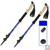 2PCS Trekking Poles Walking Sticks Alpenstock Telescopic Ultralight Premium Adjustable with Quick Lock Hiking Cane Beargoods