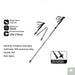 5-Section Carbon Fibre/Aluminium Alloy Folding Stick Beargoods