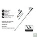 5-Section Carbon Fibre/Aluminium Alloy Folding Stick Beargoods
