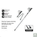 5-Section Carbon Fibre/Aluminium Alloy Folding Stick Beargoods