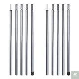 2m Telescopic Tent Poles Set of 2 Lightweight Adjustable Trekking Camping Collapsible Poles for Walking Canopy Hiking Beargoods