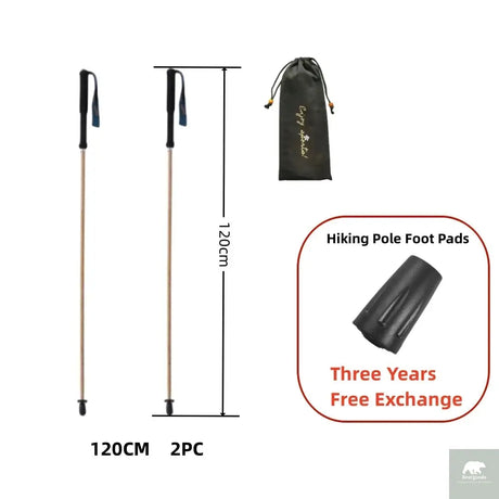 Ultra Light Carbon Fibre Trekking Poles Beargoods