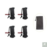 Camping Rope Reflective Outdoor Guy Lines with Aluminum Guyline Adjuster Tensioners Tent Tie Downs for Hiking Backpacking Tarp Beargoods