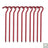 Aluminium Alloy Tent Pegs With Hooks 10pcs Beargoods