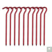 Aluminium Alloy Tent Pegs With Hooks 10pcs Beargoods