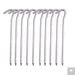 Aluminium Alloy Tent Pegs With Hooks 10pcs Beargoods